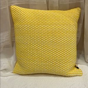 Tommy Hilfiger Yellow & White Decorative Pillow